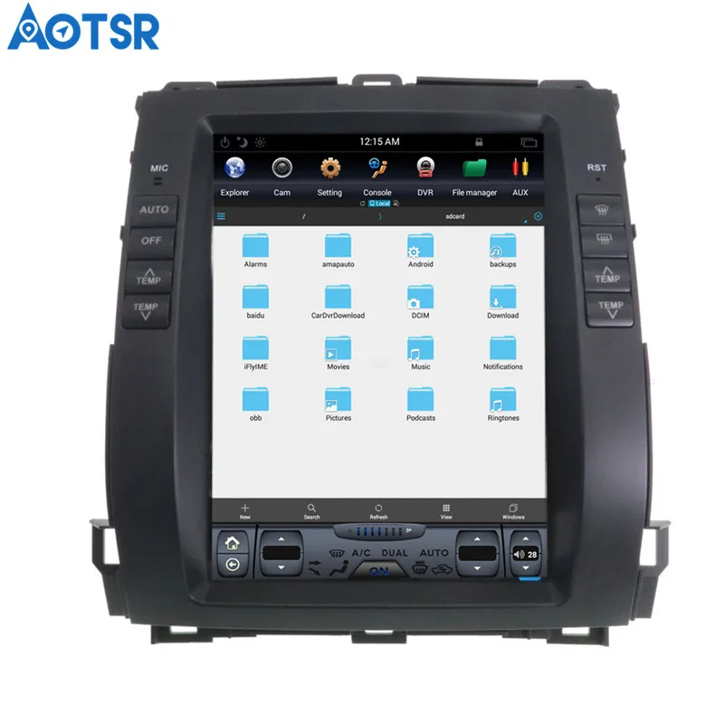 Flash Deal Aotsr Tesla style Car GPS Navigation For Toyota Land Cruiser Prado 2002-2008 stereo Head unit Satnav multimedia no DVD radio 4 Flash Deal Aotsr Tesla style Car GPS Navigation For Toyota Land Cruiser Prado 2002-2008 stereo Head unit Satnav multimedia no DVD radio 4