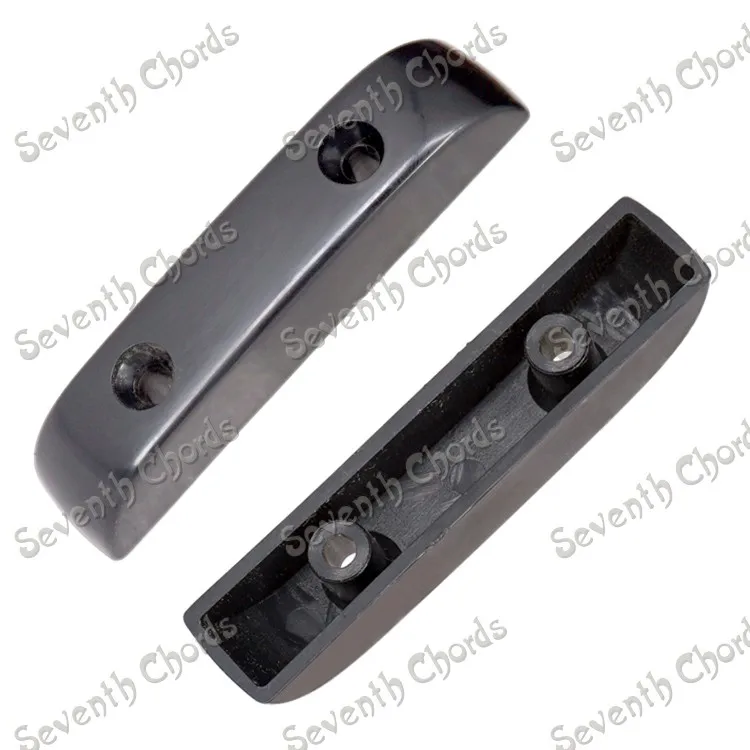 2 Pcs Plastic Black Bass Guitar Thumbrest Thumb Rest / Finger Restin Guitar Parts & Accessories