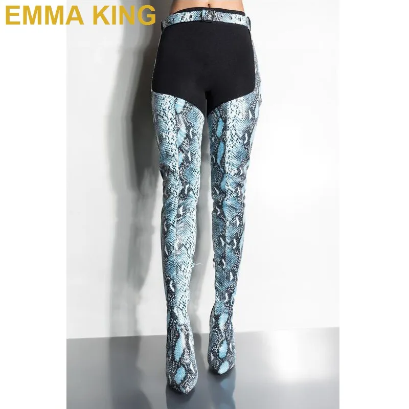 thigh high boots with waist belt plus size