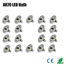 18 шт./лот 7 Вт AR70 светодиодный-lamplicht для 50 Вт галогенная лампа, B15 220 V 240 V теплый белый 2700 K угол луча 400lm светодиодный-lamplicht