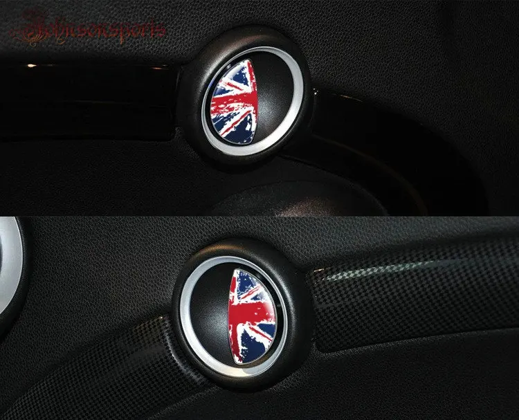 1 PCS Mini Cooper Countryman Car Interior Handle Stickers Checkered Union Jack  High Quality Vinyl Decal Car Styling