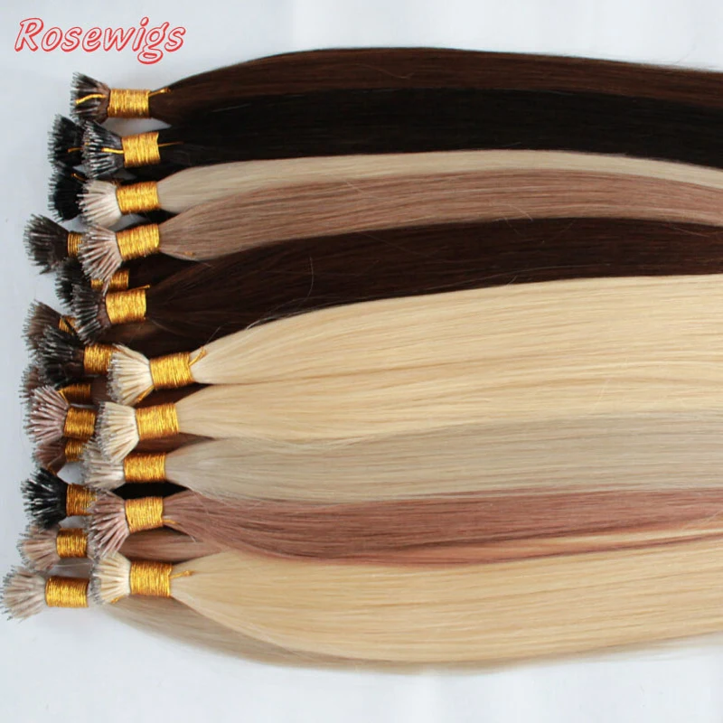 7A Best Quality 100g Italian Keratin Nano Tip Hair Extensions 1G/s 100
