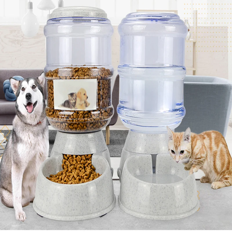 

3.8L Pet Drinkers Cat Dog Automatic Feeder Drinking Animal Food Water Bowl For Dog 4 Colors Automatic Drinkers Pet Feeder