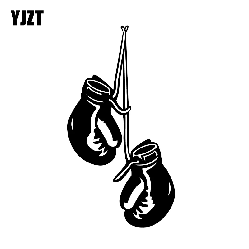 

YJZT 8.6*16.1CM Interesting Boxing Gloves Sports Sportsman Vinyl Car Stickers C12-0758