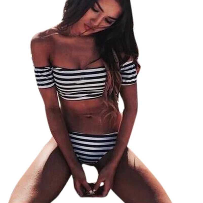 2018 Sexy Bikini Women Swimsuit Push Up Swimwear Cross Bandage Halter Bikini Set Beach Bathing Suit Swim Wear #FS#4JN21 (4)