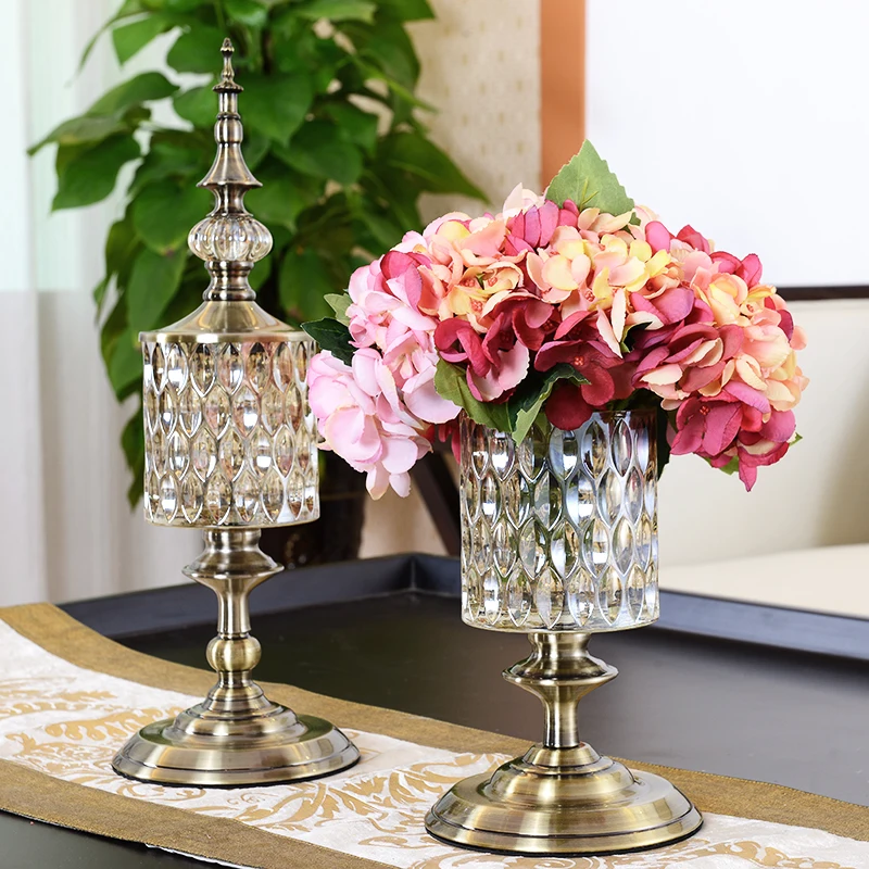 

Vases for flowers Glass vase Flower vases for homes Candy jar Candy storage jar Tapletop vases decorations