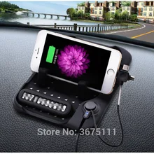 Многофункциональный автомобильный навигатор Мобильный телефон анти-скольжения Мат USB Зарядное устройство для Audi a4 a3 q5 q7 a5 b6 b8 a6 c5 b7 c6