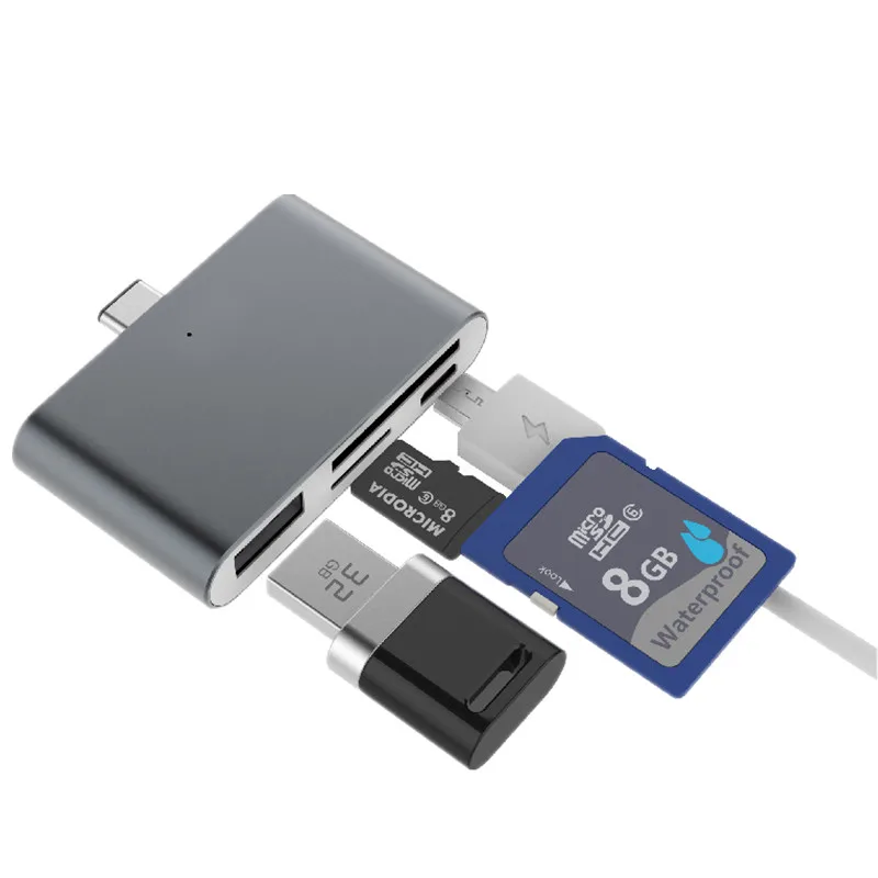 Usb hub 1 Порты и разъёмы USB 2.0 хаб Тип USB-C OTG дочерней Многофункциональный Card Reader для мобильных телефонов MacBook Планшеты