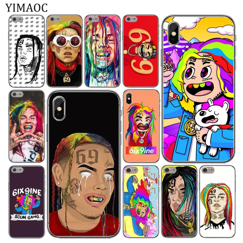 YIMAOC хип-хоп рэппер Tekashi 69 6ix9ine тонкий мягкий силиконовый чехол для телефона iPhone 11