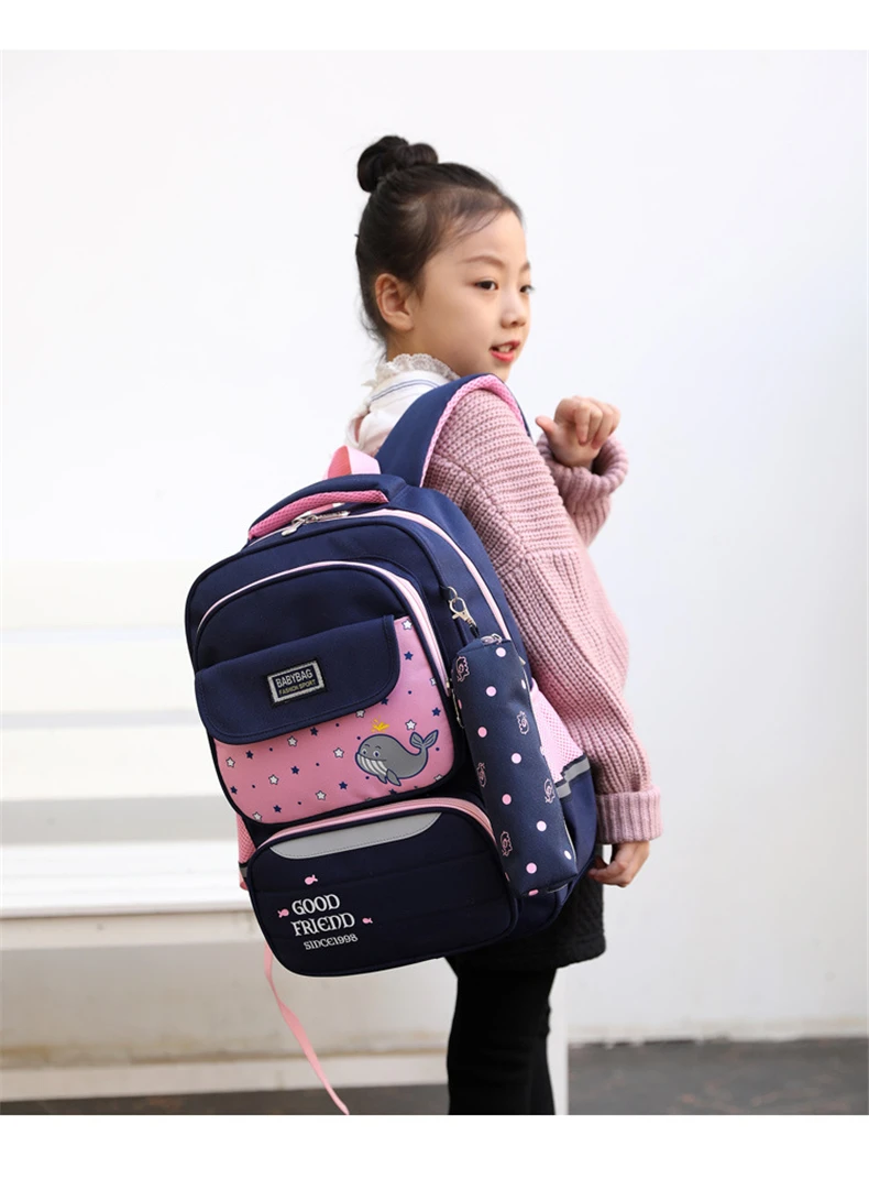 Брендовые ортопедические школьные сумки для детей, для мальчиков и девочек, рюкзак с мультяшным принтом, детский школьный рюкзак, школьный рюкзак, класс 1-3