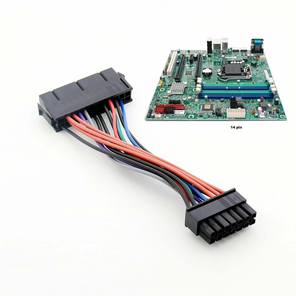 24 Pin до 14 контактный Питание блок питания ATX кабель с адаптером для IBM lenovo Q77 B75 A75 Q75
