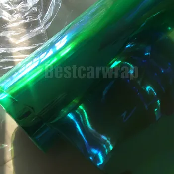 

1 Roll / Lot Green Clear Chameleon headlights tint Car / Motorbike Headlight Rear Lamp Tinting Film For Front lights 0.3x10M