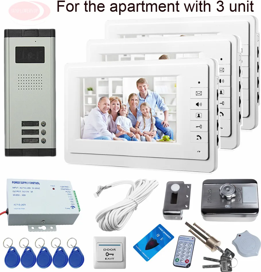 Buy 4 Wire Video Door Phone Electronic Rfid