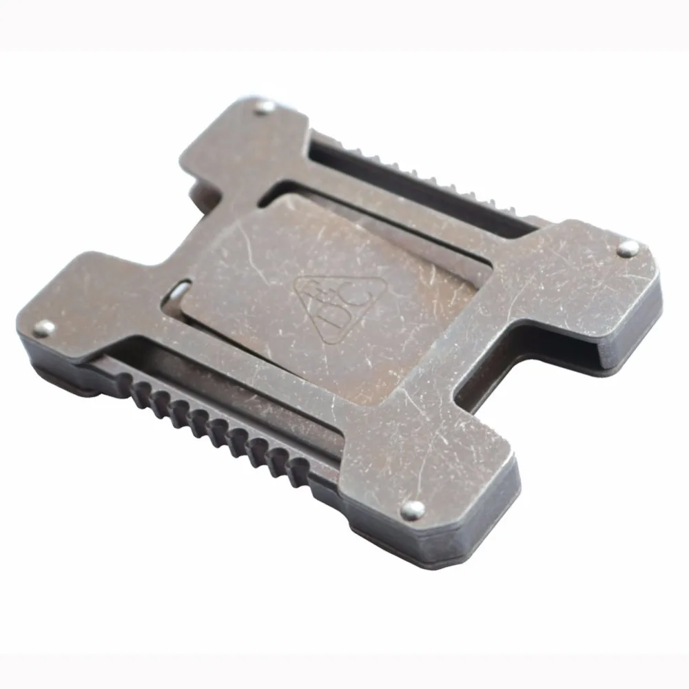 Titanium alloy Men Minimalist Wallet Metal RFID Blocking Credit Card Case Holder ID Wallets For ...