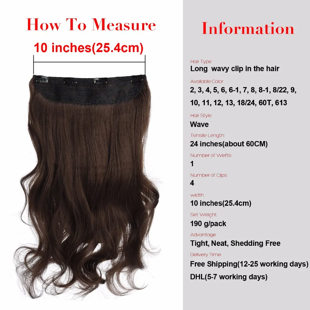 Silike 190g Wavy Clip in Hair Extensions Grey 24 inch 17 Colors Available Synthetic Heat Resistant Fiber Hair Extension clip