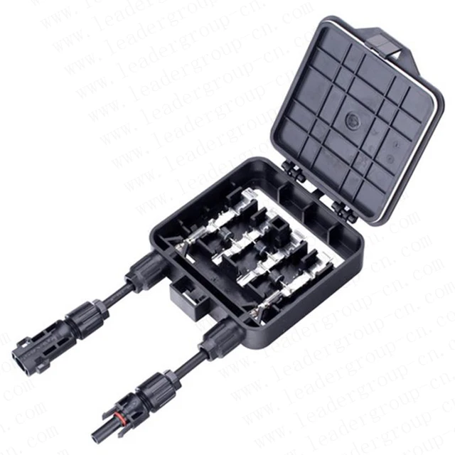 5 pcs/lot high quality Waterproof IP65 4 Way PV Solar Junction Box for