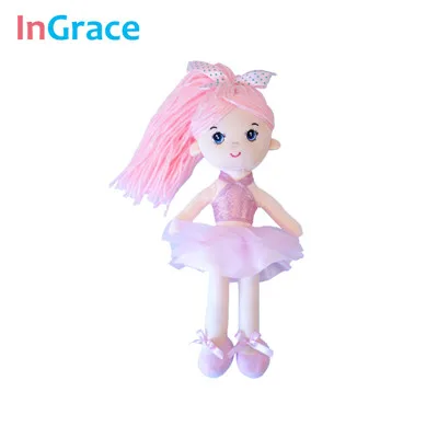 InGrace 7 цветов мини куклы-балерины для девочек Подарки 30 см принцесса Красочные куклы мягкие украшения игрушки танцующая девушка - Цвет: pink