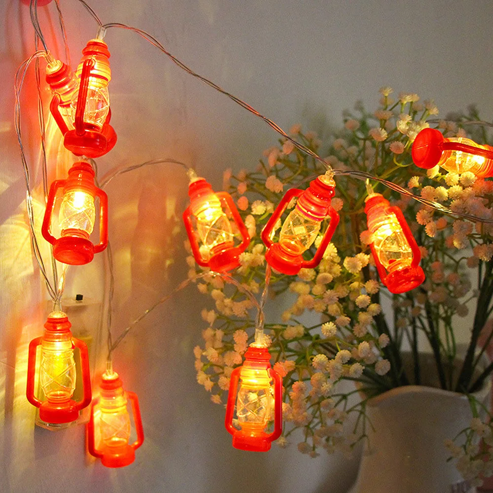 

Waterproof USB Led Kerosene Fairy Garland Lantern String Battery Powered Girl Yan La Lights Outdoor Wedding Birthday Decoration