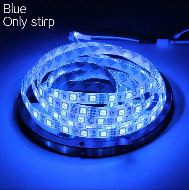 DC 12 В светодиодный светильник Гибкая Диодная лента SMD 5050 2835 RGB 24Key 44Key дистанционный водонепроницаемый светильник ing 1 м 2 м 3M 4M 5 м - Испускаемый цвет: Blue