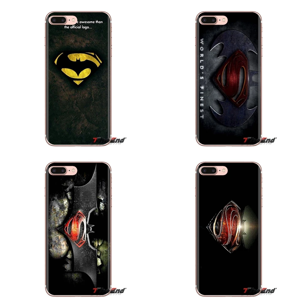 For Samsung Galaxy J1 J2 J3 J4 J5 J6 J7 J8 Plus 2018 Prime 2015 2016 2017 Batman vs Superman logo Transparent TPU Cover Bag |