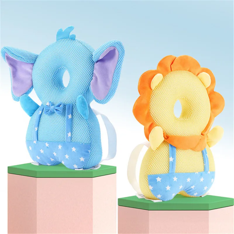 

New Baby Headrest Pillow Cartoon Kids Head Protector Support Toddlers Head Safety Pad Soft Nursing Drop Resistance Cushion 0-3T