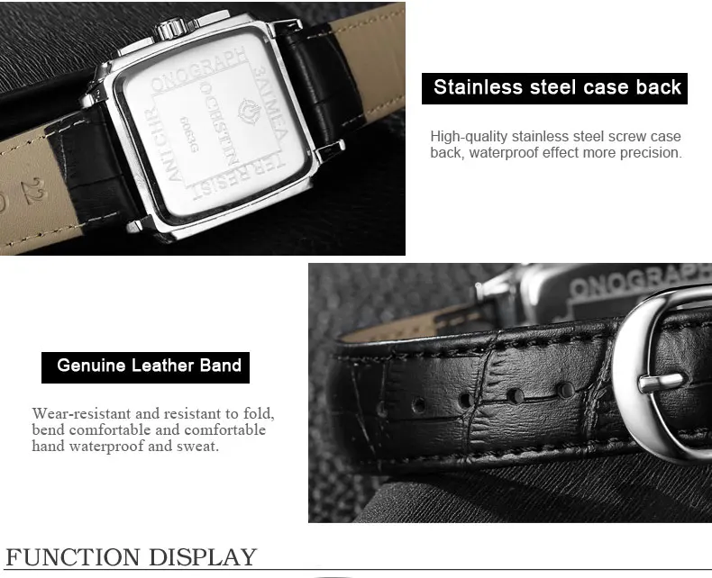 Люксовые брендовые военные часы Мужские кварцевые армейские мужские часы с кожаным ремешком Мужские спортивные часы армейские часы квадратные черные изысканные