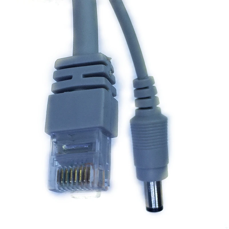 Высокое качество Ethernet кабель RJ45+ DC мощность CAT5 CCTV кабель Lan кабель для ip-камеры NVR 5 м/10 м/15 м/20 м/30 м опционально серый CAT5/C