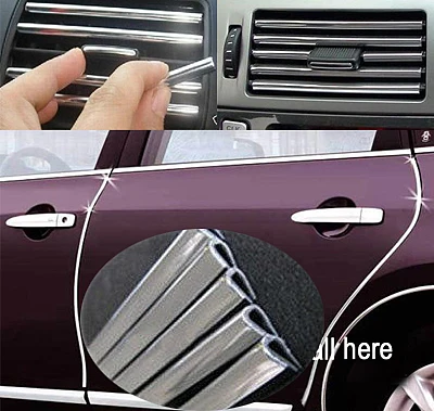 Авто стиль кондиционер на выходе лезвие DIY красивая декоративная ручка полоса
