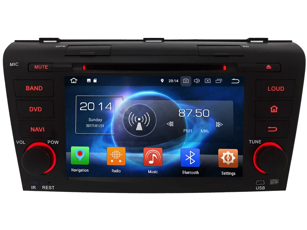 Flash Deal KLYDE Android 8.0 4G WIFI Octa Core 4GB RAM 32GB ROM Car DVD Multimedia Player Radio Stereo GPS Navigation For Mazda 3 2004-2009 0