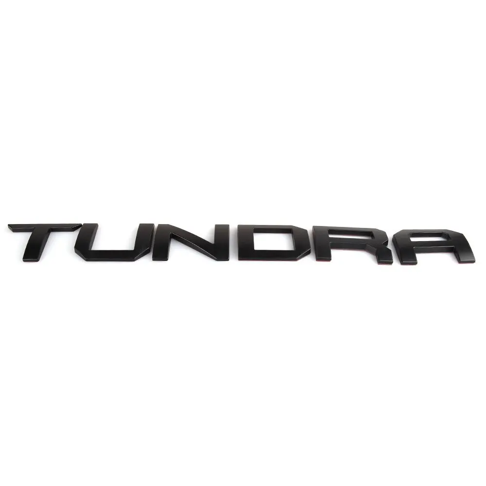 Для Toyota Tundra 2014 2018 задние ворота вставные буквы хром серебро матовый черный 3D