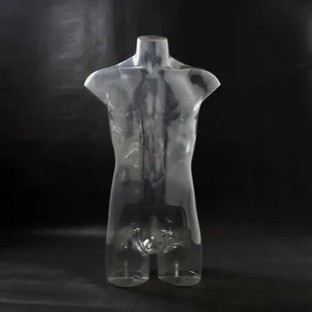 

Fashionable Newest Style Male Half Body Mannequin Clear Transparent Mannequin Factory Direct Sell
