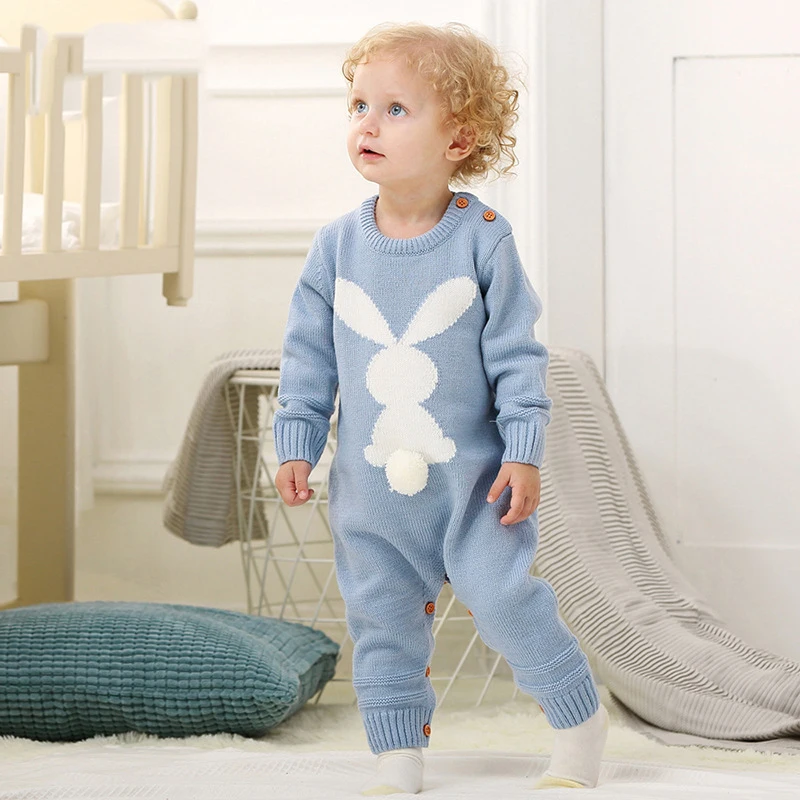 

Baby Girl Clothes Spring Baby Rompers Warm Baby Sweater Baby Boy Clothes Fashion Infant Jumpsuits Roupas Bebe Children Clothing