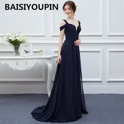 Платье подружки невесты Vestido Madrinha De Casamento 2019 Милая Сексуальная разделение дешевые длинные шифоновые Выпускные платья