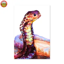 Чернила абстрактная змея ужас DIY цифровая картина-раскраска poikilotherm собственная картина создание подарок ручной работы