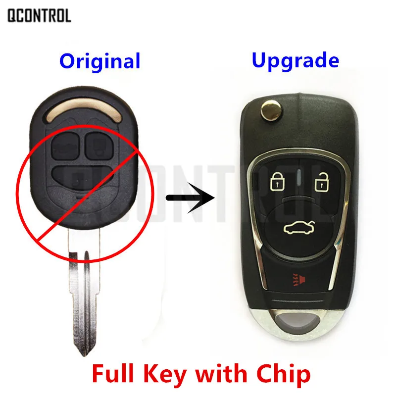 QCONTROL Модернизированный автомобиль дистанционного ключа DIY для Chevrolet Lacetti/Optra модельного ряда/Nubira автомобиля флип карман сигнализации 2005 2006 2007 2008 2009