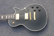 Best Price Top Quality LP Custom Shop Black Color Electric Guitar EBONY Fretboard Binding frets Golden Hardware Freeshipping  Best Price Top Quality LP Custom Shop Black Color Electric Guitar EBONY Fretboard Binding frets Golden Hardware Freeshipping