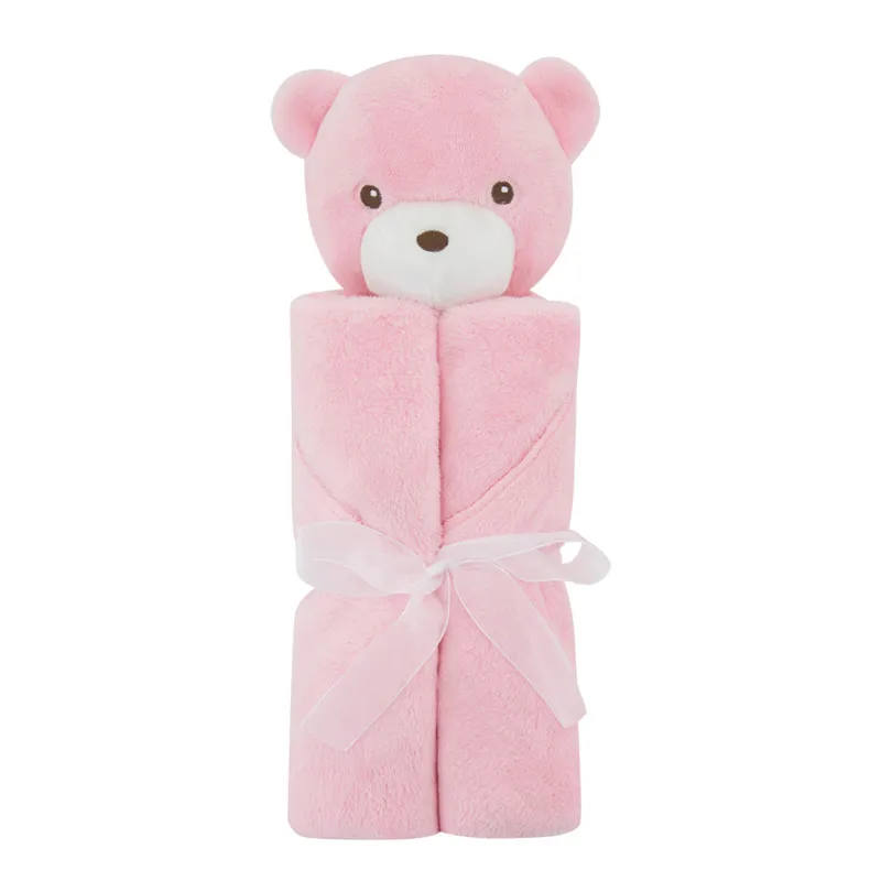 

Baby Sleeping Blanket Newborn Cartoon Bedding Cobertor Colchas Infant Gift Toy Head Spring Autumn Baby Bathing Blankets