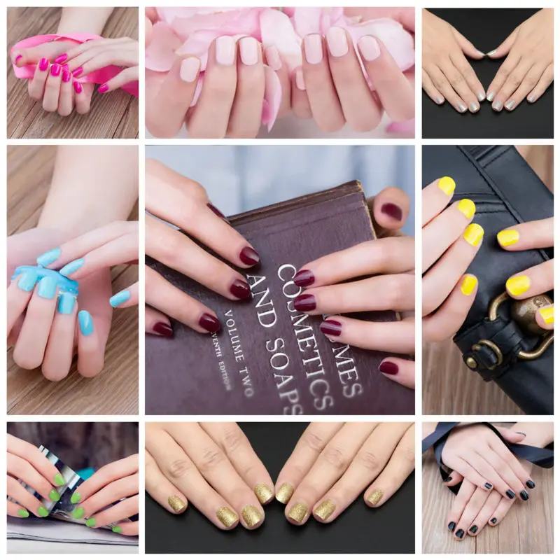 X.T XT Nail Polish Strips pure color Waterproof Non toxic Nail Sticker Nail Art Decorations nail