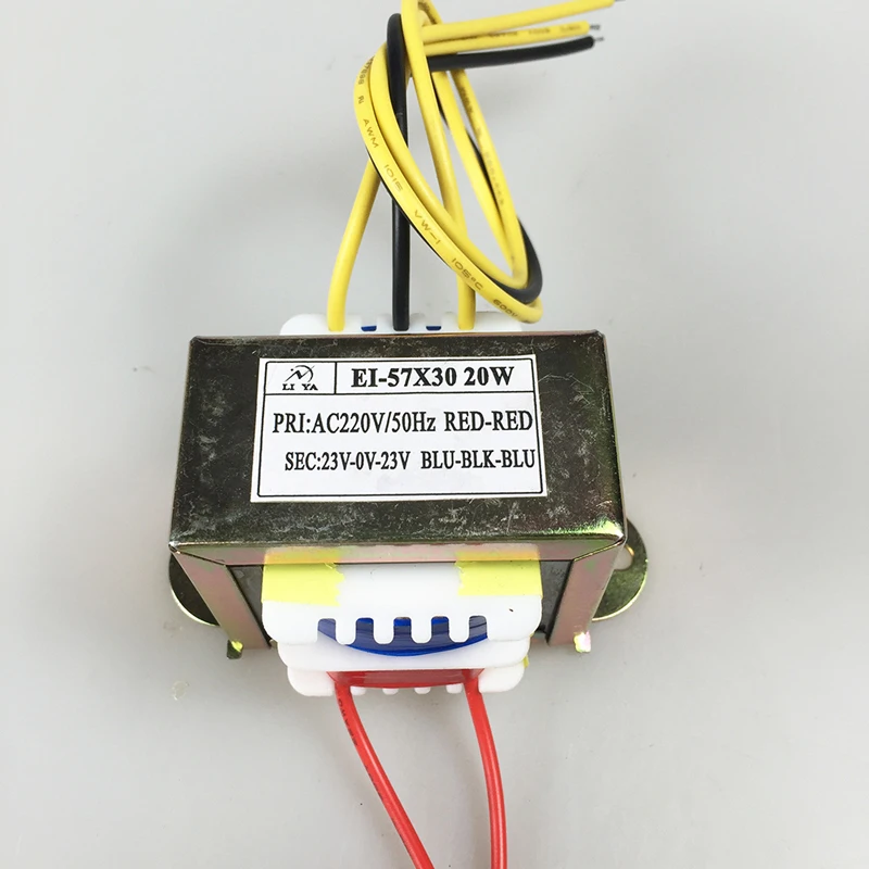 

EI57 20W 50/60Hz EI Power Transformer 20VA Input AC110V/220V380V Output Dual 6V/9V/12V/15V/18V/24V/28V/36V