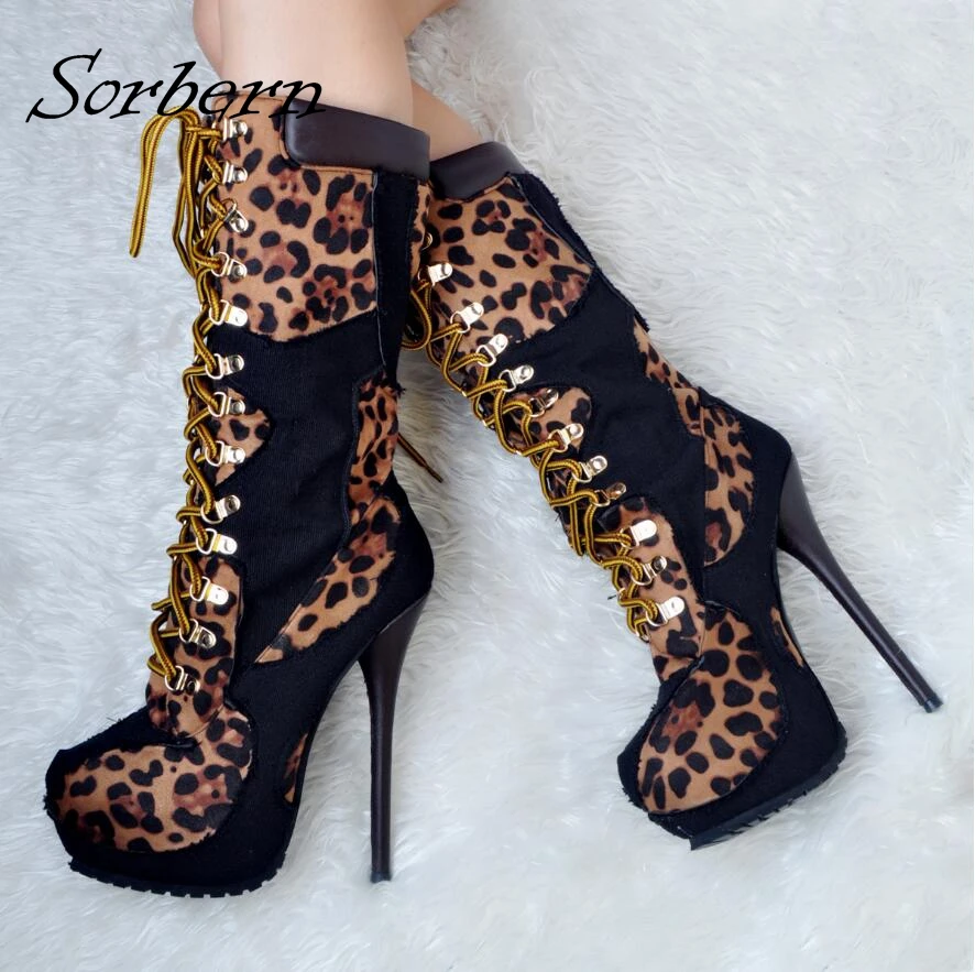 Soerben Mid-Calf Women Boots Lace Up Fashion Botines Mujer Chaussure Femme Plus Size Winter Boots Botas Mujer Botas Feminina цена Soerben Mid-Calf Women Boots Lace Up Fashion Botines Mujer Chaussure Femme Plus Size Winter Boots Botas Mujer Botas Feminina цены онлайн
