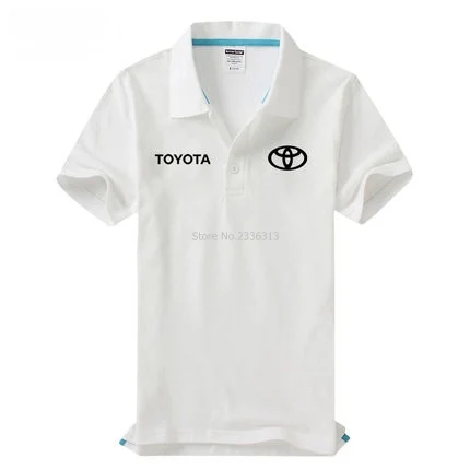 Мужская и женская одежда Toyota POLO shirt 4S shop short-костюм с длинными рукавами - Цвет: Белый