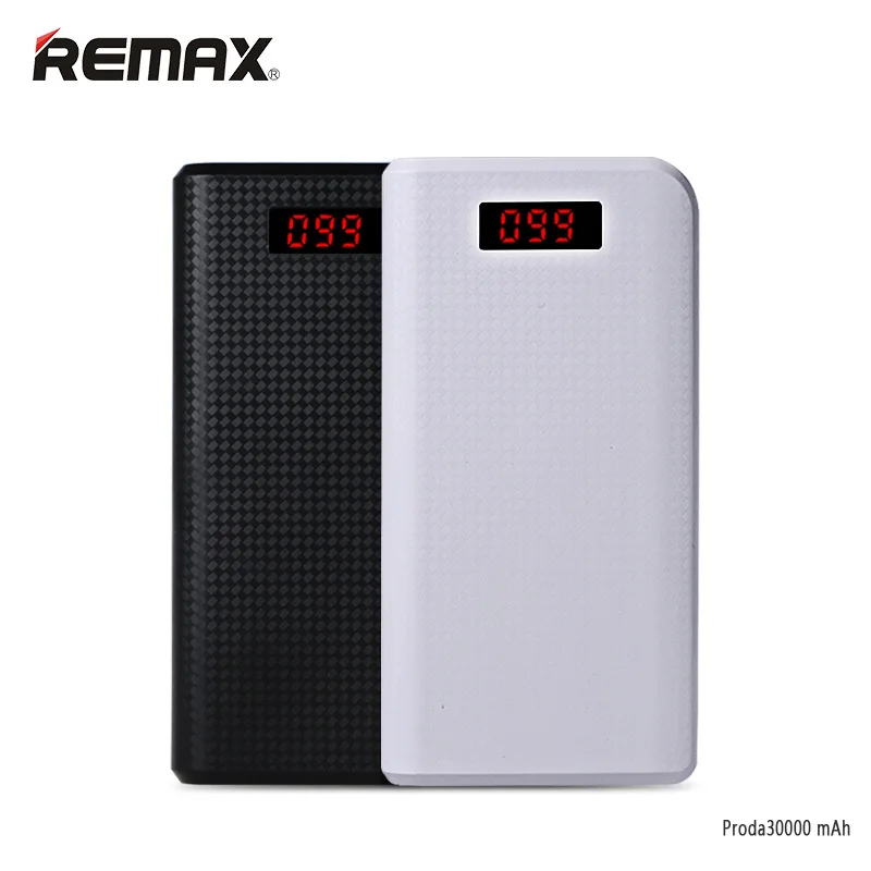 Remax Proda светодиодный 30000 мАч power bank 30000mAh аккумулятор USB портативный внешний аккумулятор зарядки планшетов xiomi power bank bateria