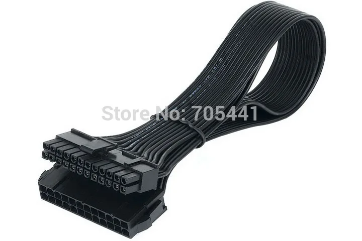Высококачественный 30 см PC PSU ATX материнская плата 24 Pin штекер на гнездо