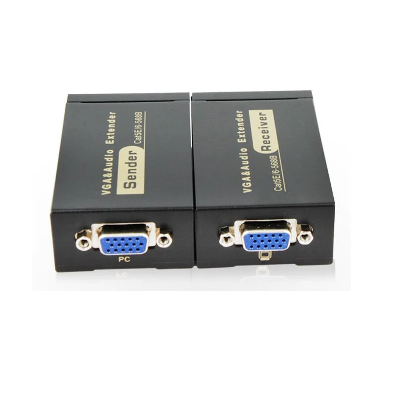 Hdmaters VGA удлинитель от UTP cat5e/6 с аудио VGA Аудио Видео удлинитель по ethernet 1900X1200 Поддержка до 100 м