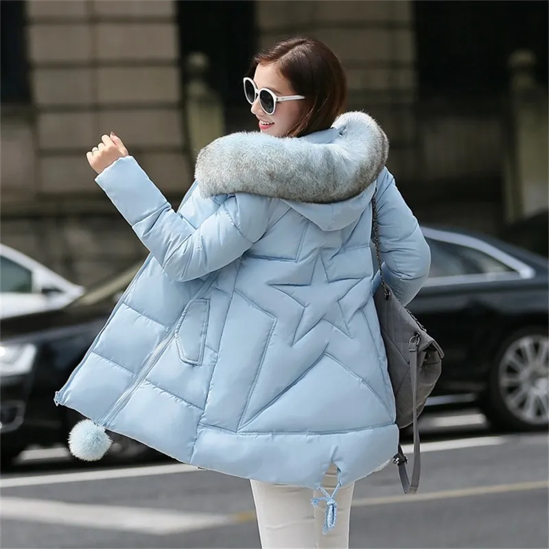 

New winter jacket women long coat female ladies overcoat Parka fur collar Cotton Padded Warm Coat Plus Size High Quality Y25