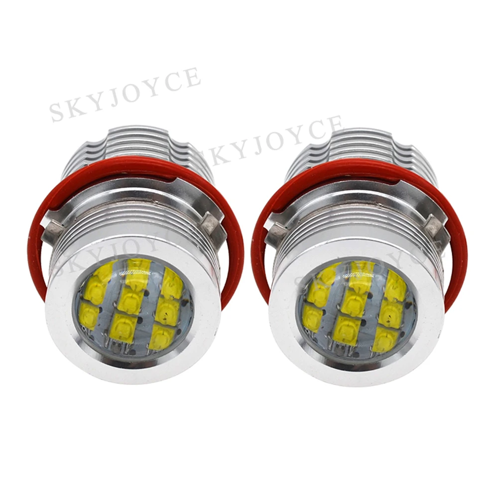 

2*60W 120W E39 E60 B-M-W LED Angel Eyes White Blue Red Yellow LED DRL E39 E60 E63 E65 E53 E83 E87 Car Styling E39 LED Marker Kit