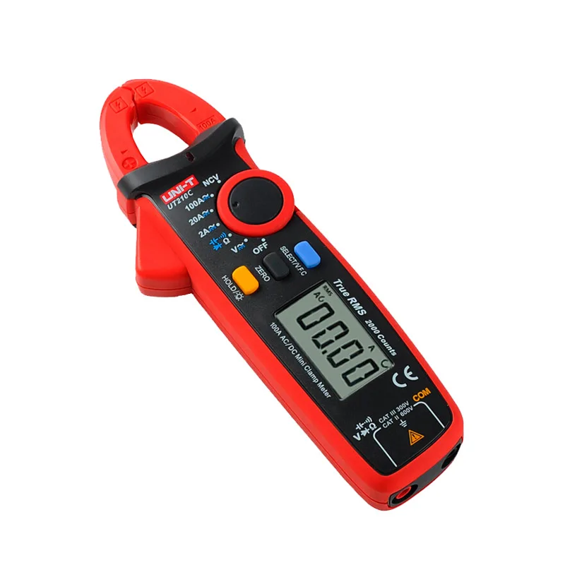 force gauge UNI-T Clamp Meter UT210 Series AC Current Mini Clamp Multimeter Digital True RMS Pliers Ammeter Auto Range soil ph tester