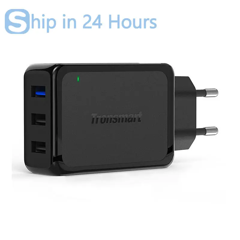 Tronsmart W3PTA 3 Ports USB Charger Qualcomm Certified Quick Charge 3 0 QC3 0 USB Smart