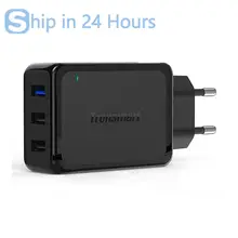 Tronsmart W3PTA 3 Ports USB Chargeur Qualcomm Certifié Charge Rapide 3.0 QC3.0 USB Chargeur Intelligent pour Téléphone Banque de Puissance de L’UE/NOUS/ROYAUME-UNI