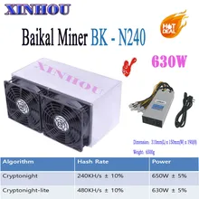 Майнер BK-N240 Baikal N240 Cryptonight 240KH/S Cryptonight-lite 480KH/S 650W asic с 1800W БП лучше чем atminer X3 s9 Z9 M3